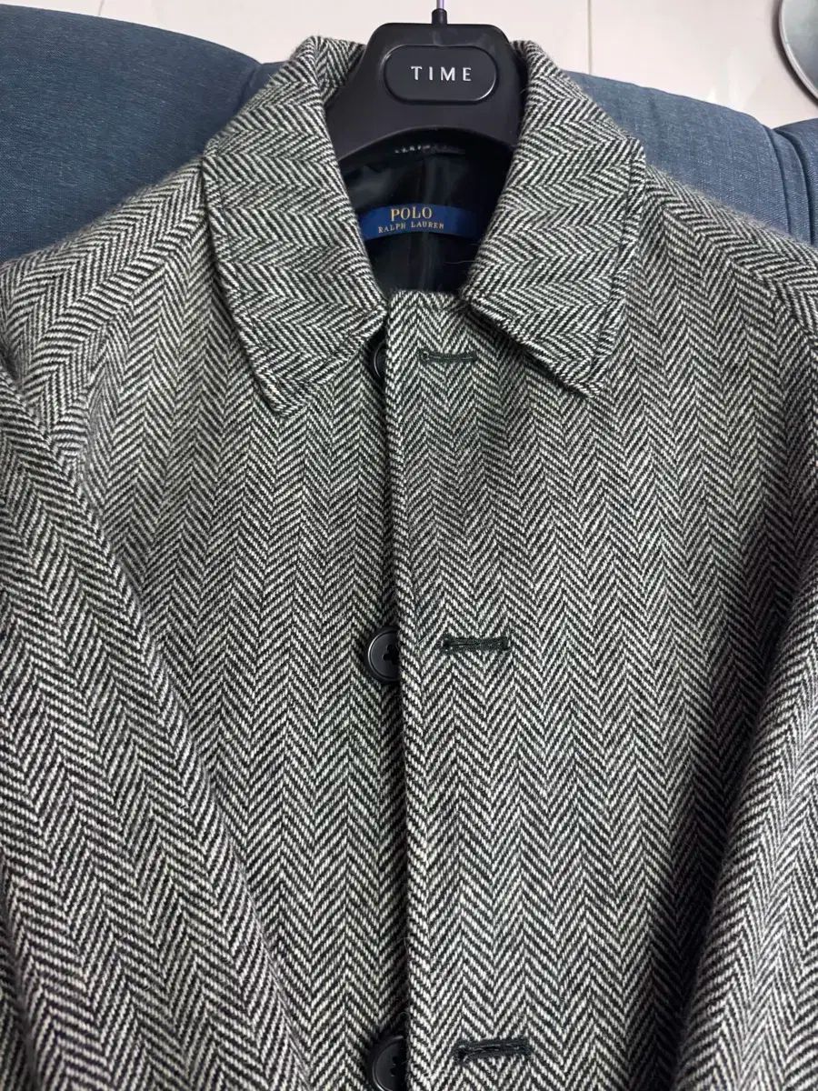 ポロ ラルフローレン ヘリンボーン バルマカーン コート 38R