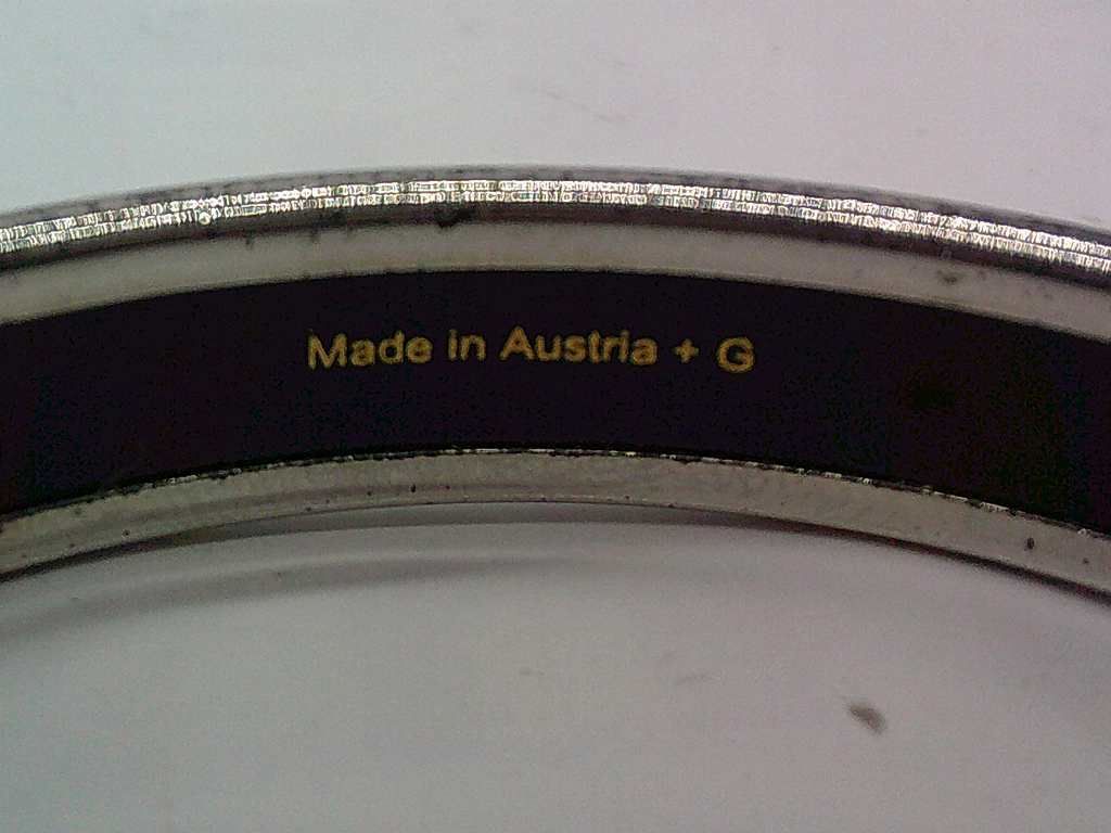 BJS1☆エルメス/HERMES バングル 馬車柄 ライトブルーXシルバー - メルカリ