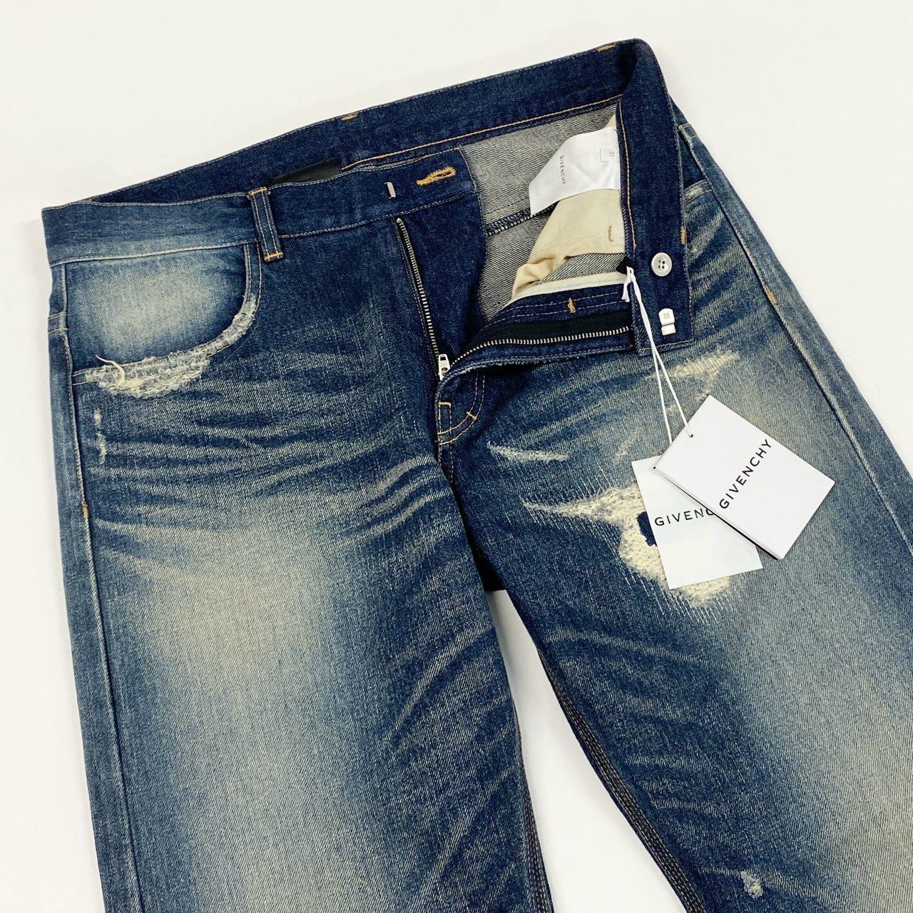 8h4【未使用】GIVENCHY ジバンシー 2023AW ダメージジーンズ ダメージ 