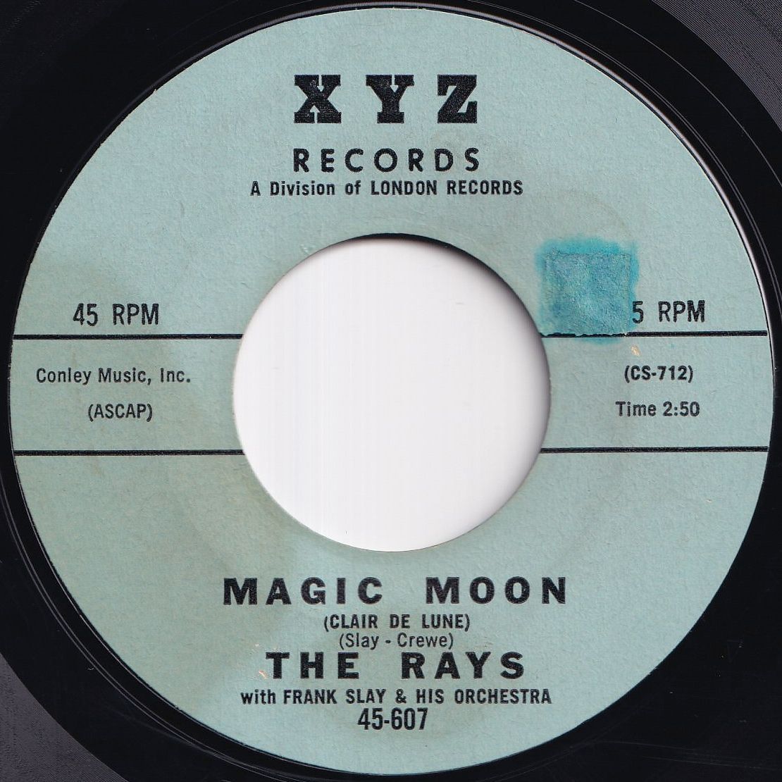 エル・アール　エル・プラス・アール　レコード　2/5 Rays Magic Moon (Clair De Lune) / Louie Hoo Hoo XYZ US 45