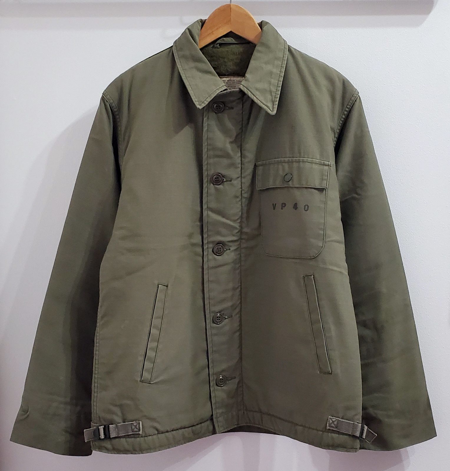 SO SEW STYLES INC□USED 80s vintage U.S NAVY A-2 DECK JACKET M 米軍実物 ステンシル入り デッキジャケット  85年度会計 裏ボア オリーブグリーン 海軍 ミリタリー - メルカリ