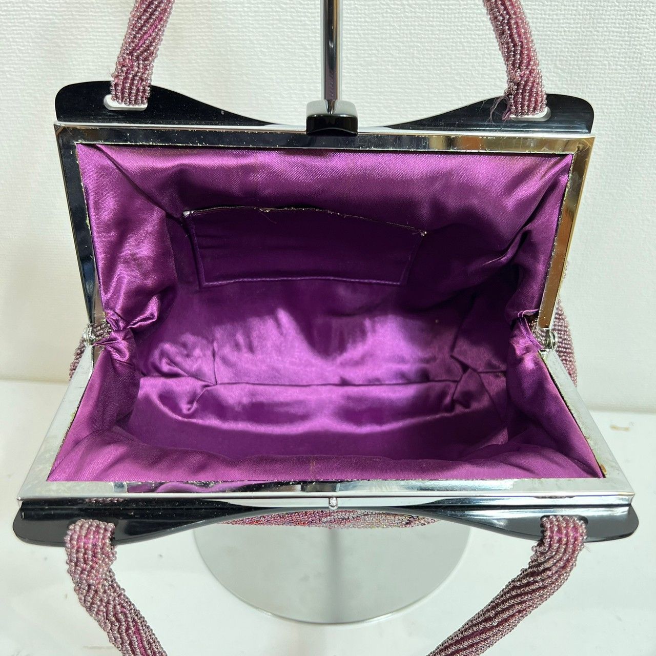 特価】美品！！逸品 ビーズ 刺繍 ビーズバッグ ハンドバッグ ミニ  