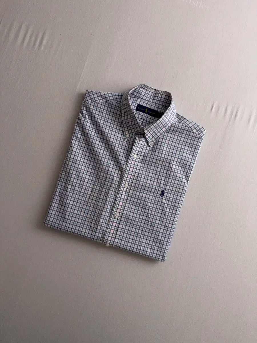 ポロ Ralph Lauren(ラルフローレン) ネイビーポニー グラフチェック 半袖シャツ