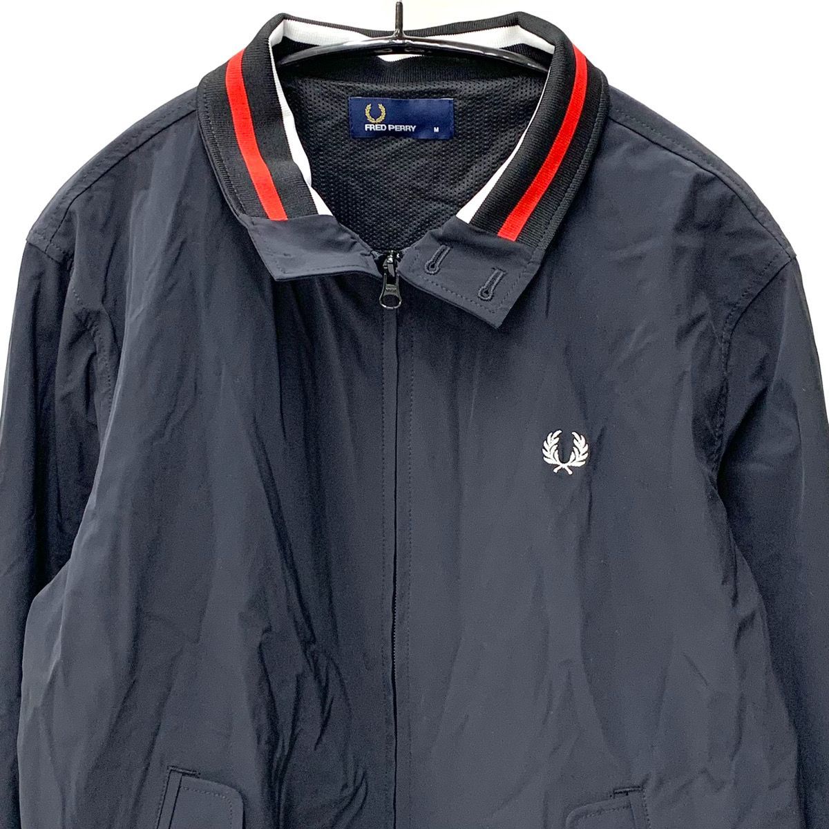 FRED PERRY フレッドペリー ナイロンジャケット 黒 ブラック M