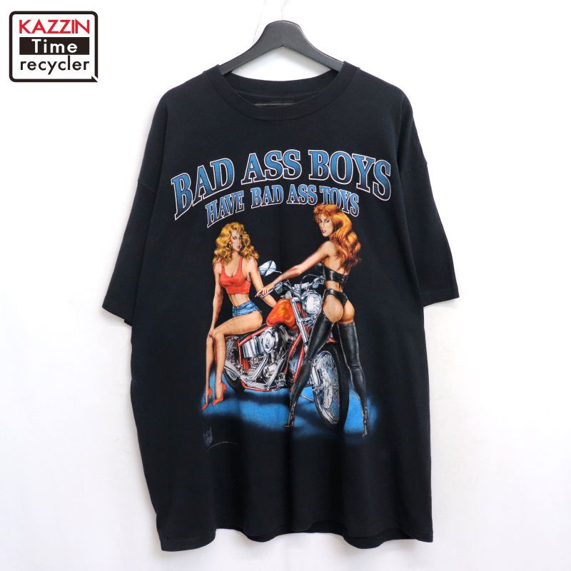 90s USA製 vintage 3D EMBLEM 3Dエンブレム バイカー モーターサイクル 