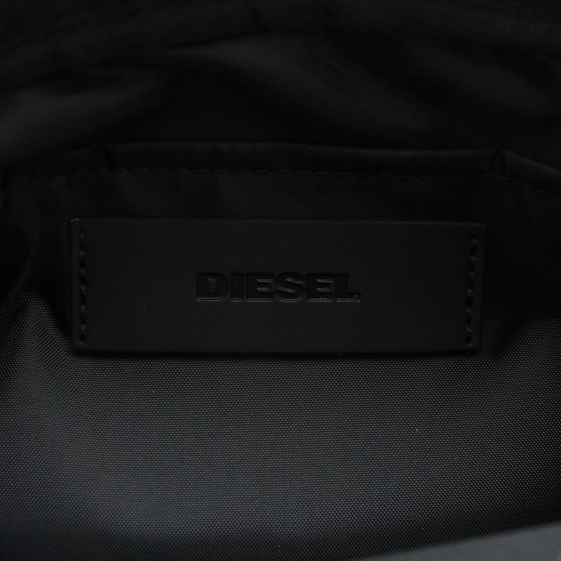DIESEL ショルダーバッグ ディーゼル DIESEL ショルダーバッグ PVC Wファスナー ロゴ 白