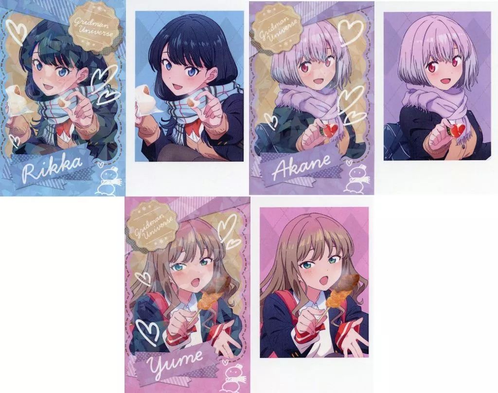 中古】キャラカード 全3種セット パシャセット 「グリッドマン