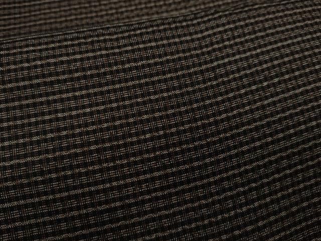 平和屋着物○男性 本場大島紬 アンサンブル 格子柄 正絹 逸品