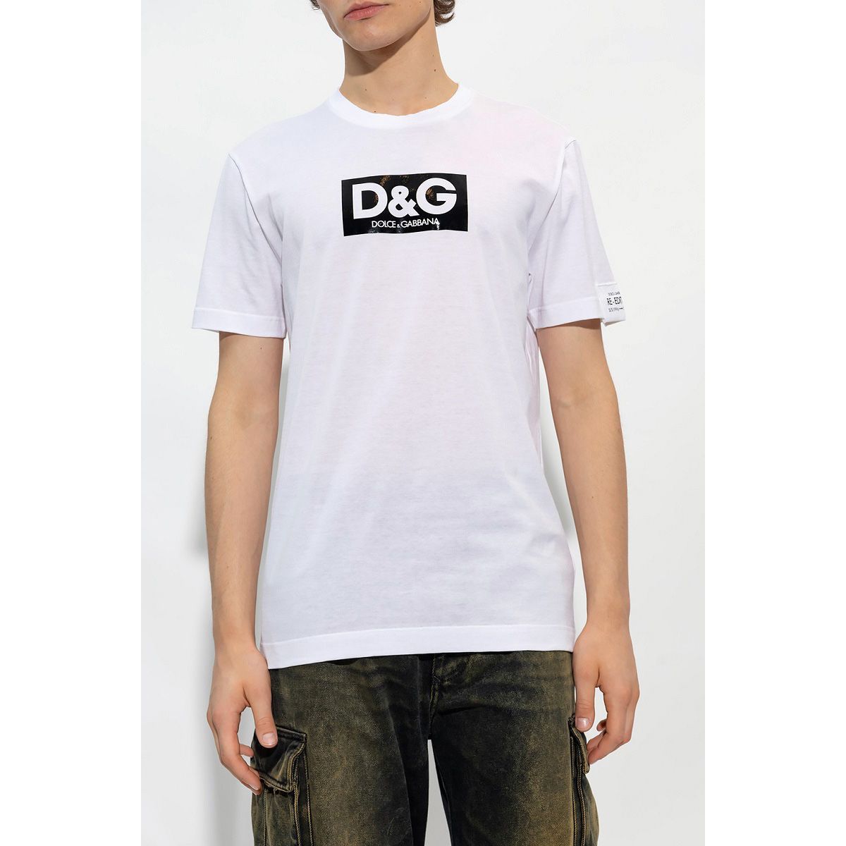 2 DOLCEu0026GABBANA ドルチェ＆ガッバーナ G8QI4T FU7EQ ホワイト Tシャツ カットソー 半袖 - 【通販激安】