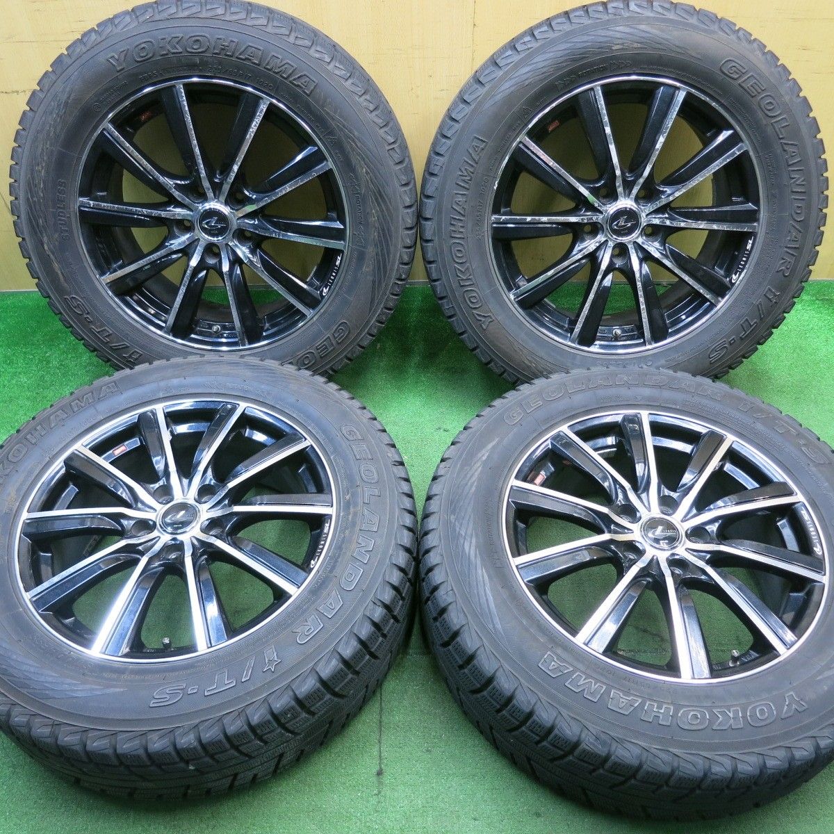 バリ溝 8.5分 LEONIS SL 225|65R17 スタッドレス ヨコハマ ジオランダー i|T-S レオニス 17インチ PCD114.3|5H 5050701NJス