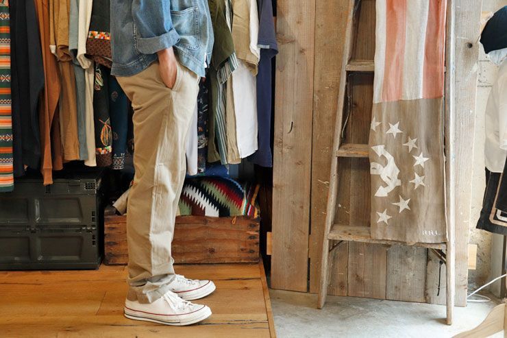 美品 RRL ダブルアールエル オフィサーチノ チノパン ネイビー ラルフ 米軍 美品 RRL ダブルアールエル オフィサーチノ チノパン ネイビー