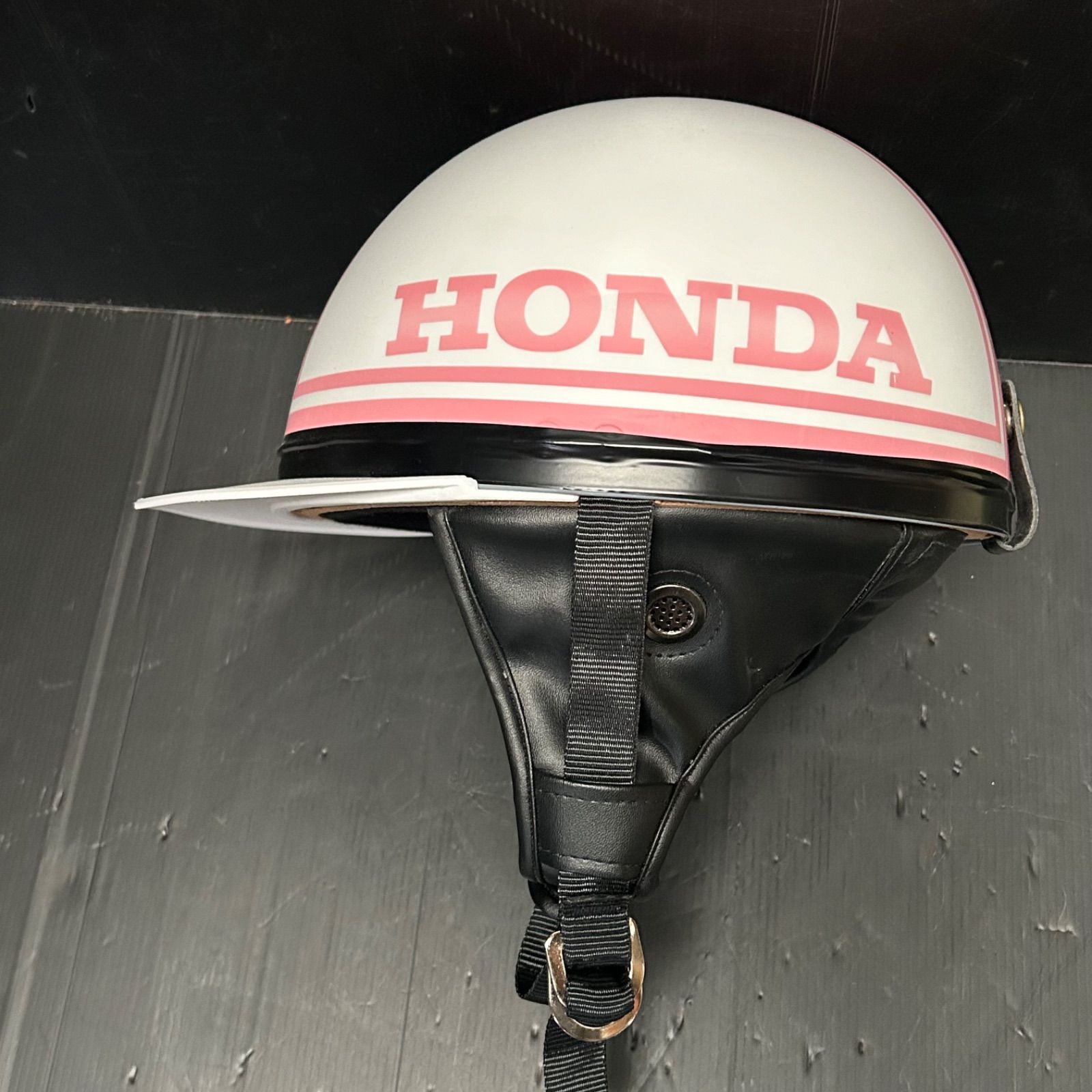 カスタムコルク半キャップ パステルピンク HONDA 新品 ホンダ
