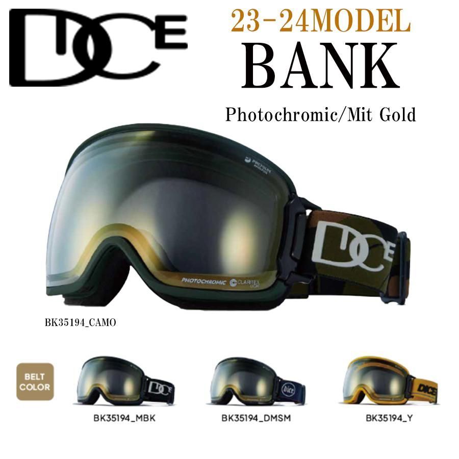 23-24モデル ゴーグル スノーボード スキー ダイス バンク DICE BANK