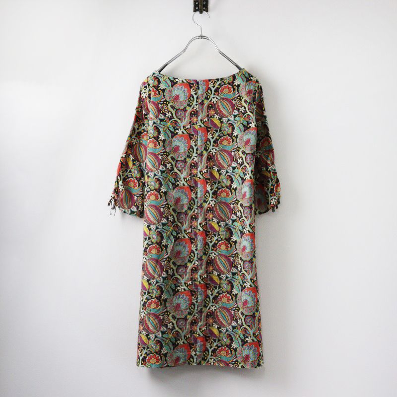SOUP　ワンピース　7号　リバティ　タグつき新品 スープ SOUP LIBERTY リバティ コットンボートネックワンピース