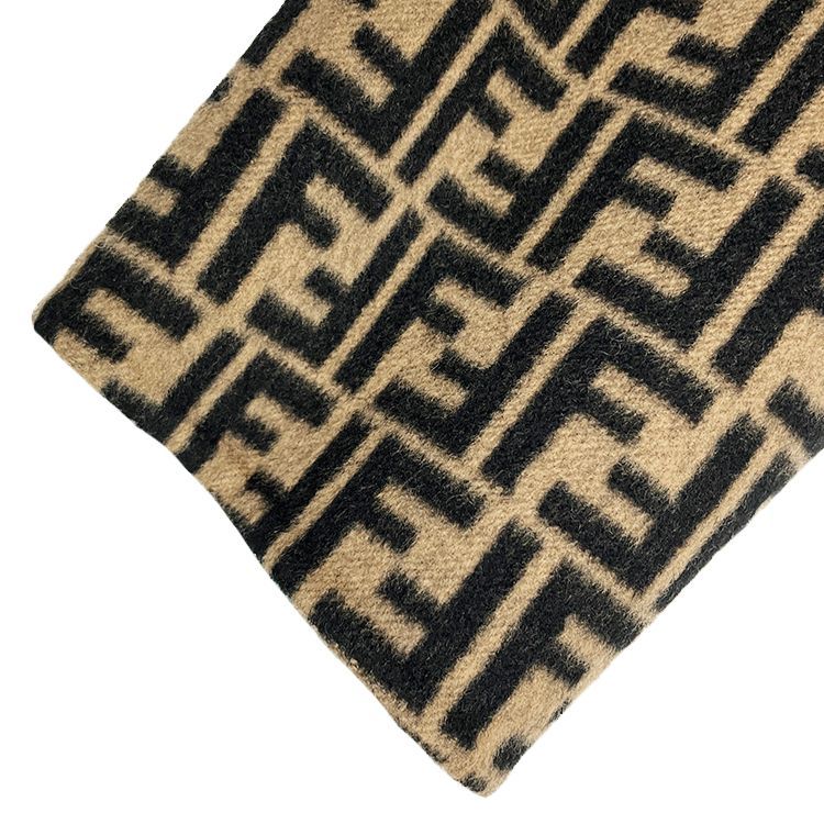 フェンディFEND ウール ズッカ柄 ブラウン FENDI フェンディ 19AW ズッカ柄 リバーシブル ウールコート