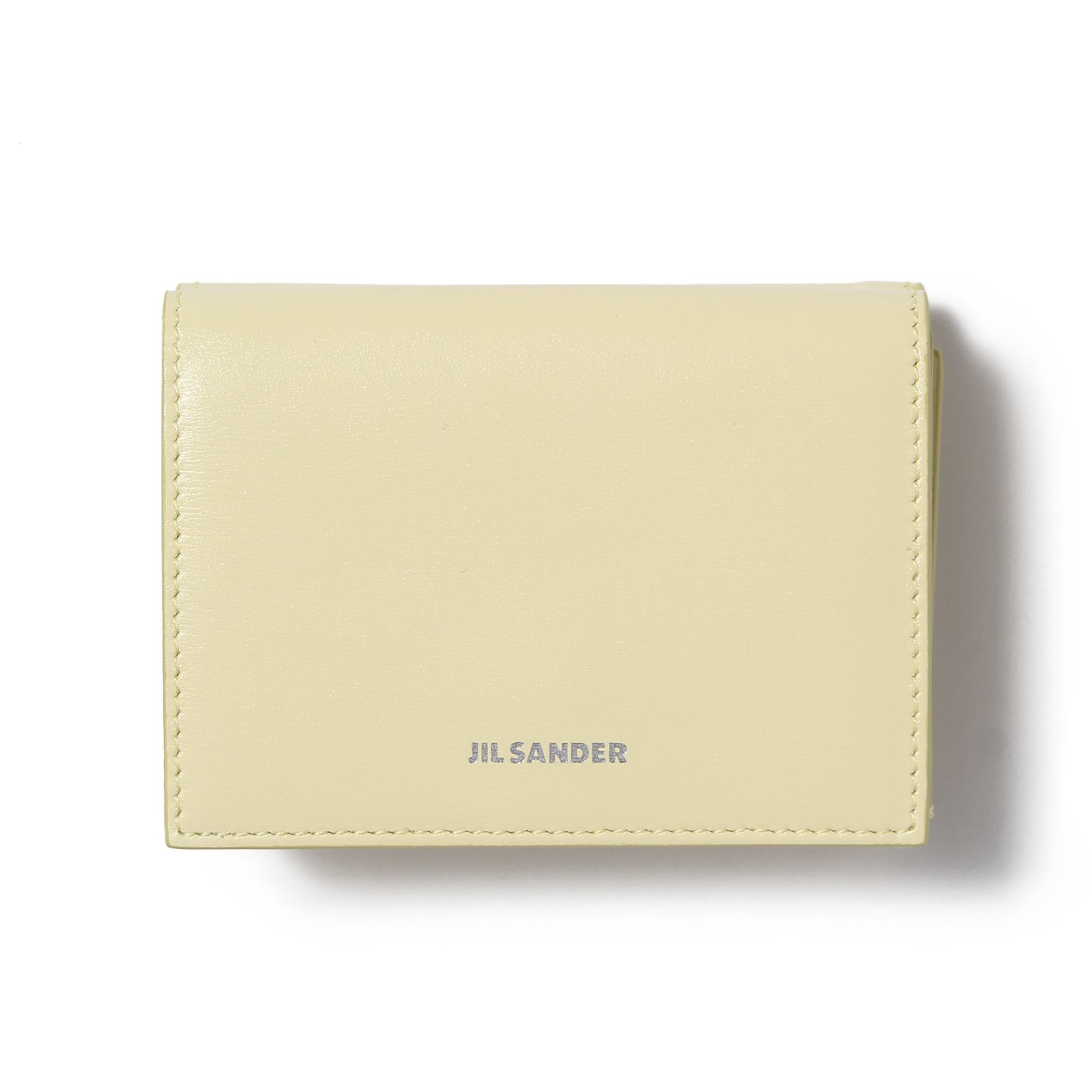 【新品未使用】 JIL SANDER ジルサンダー MINI WALLET ミニウォレット 三つ折り財布 レザー J07UI0011P5355 【LIGHT PASTEL YELLOW】