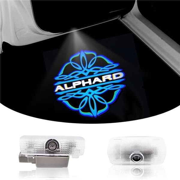 Color:Alphard40 -blue 新型アルファード40系 カーテシライト ドアウェルカムライト カーテシランプ LEDロゴ投影 アルファード40系 カーテシ 色褪せず ドアランプ対応 Alphard40 工具付き2個セット