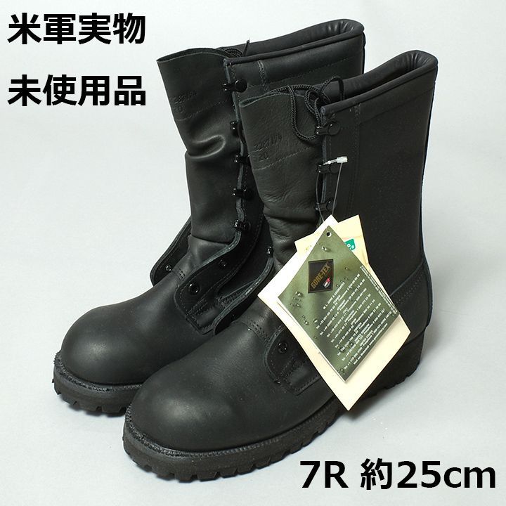 米軍実物 GORE-TEX コンバットブーツ 黒 Belleville製 7R(約25cm