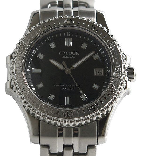 SEIKO セイコー CREDOR クレドール GCAX995 8J82-6A10 ブラック文字盤 クォーツ メンズ