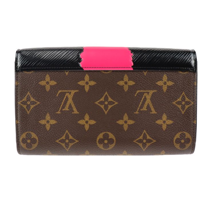 LOUIS VUITTON ルイ ヴィトン ポルトフォイユ チェーン ショルダーバッグ M67256 PVC レザー ブラウン マルチカラー  シルバー金具 モノグラム 歌舞伎 チェーンウォレット 長財布 山本寛斎 コラボ 【本物保証】 - メルカリ