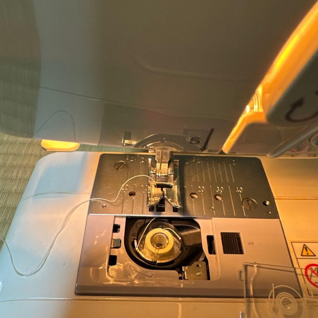 ジャノメ 電子ミシン J7510 フットペダル付 通電 済