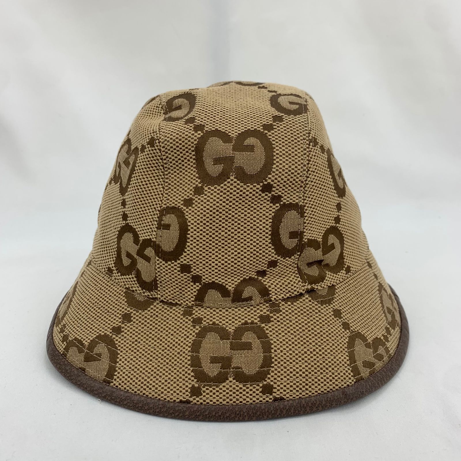GUCCI ジャンボGG バケットハット 681256 ベージュ キャンバス