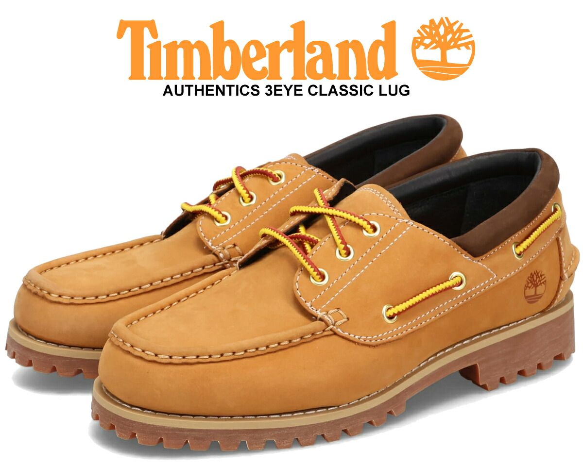 ティンバーランド オーセンティック 3アイレット クラシック Timberland AUTHENTICS 3EYE CLASSIC LUG WHEAT NUBUBK a41z7 754 ウィート ヌバック モカシン