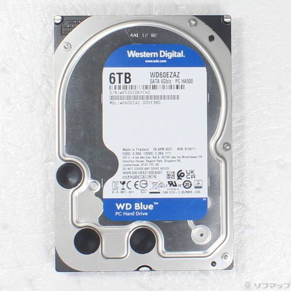 WD Blue 6TB HDD WD60EZAZ 3回起動 574時間利用 ASCII.jp：1