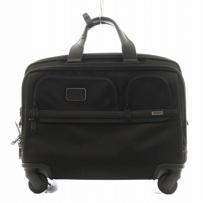 トゥミ TUMI ALPHA3 デラックス 4ウィール ラップトップケース ビジネスバッグ ブリーフケース キャリーケース 黒 ブラック 2603627D3 |AN43