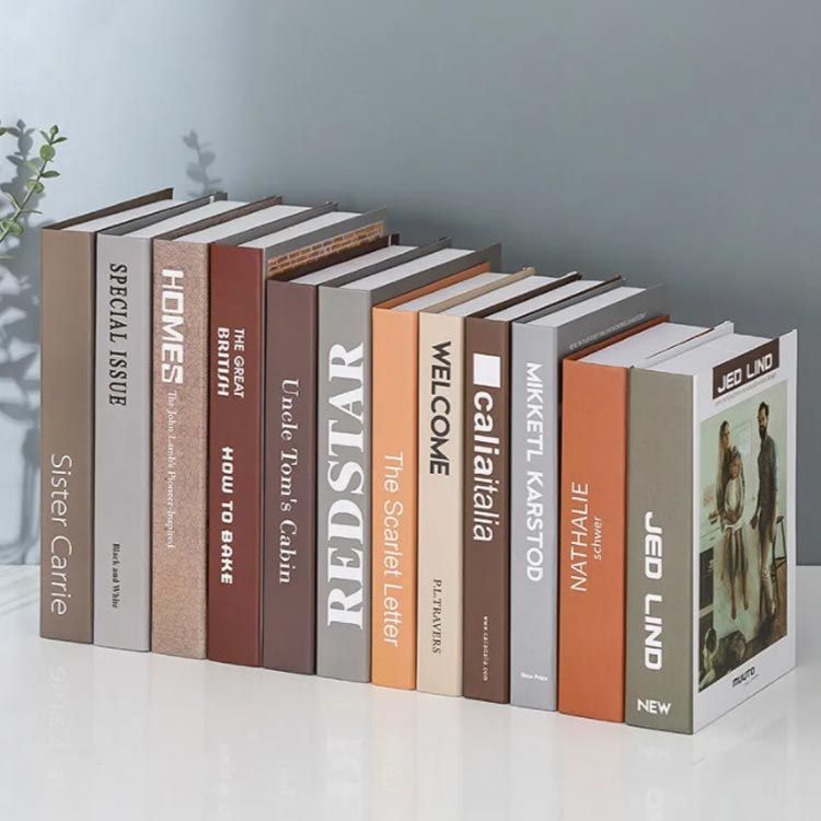 ダミーブック フェイクブック 洋書 イミテーションブック 『12冊セット』 『12冊セット』 サロン インテリアブック 本 ディスプレイブック 雑貨 オブジェブック カフェ 撮影小物 小道具 置き