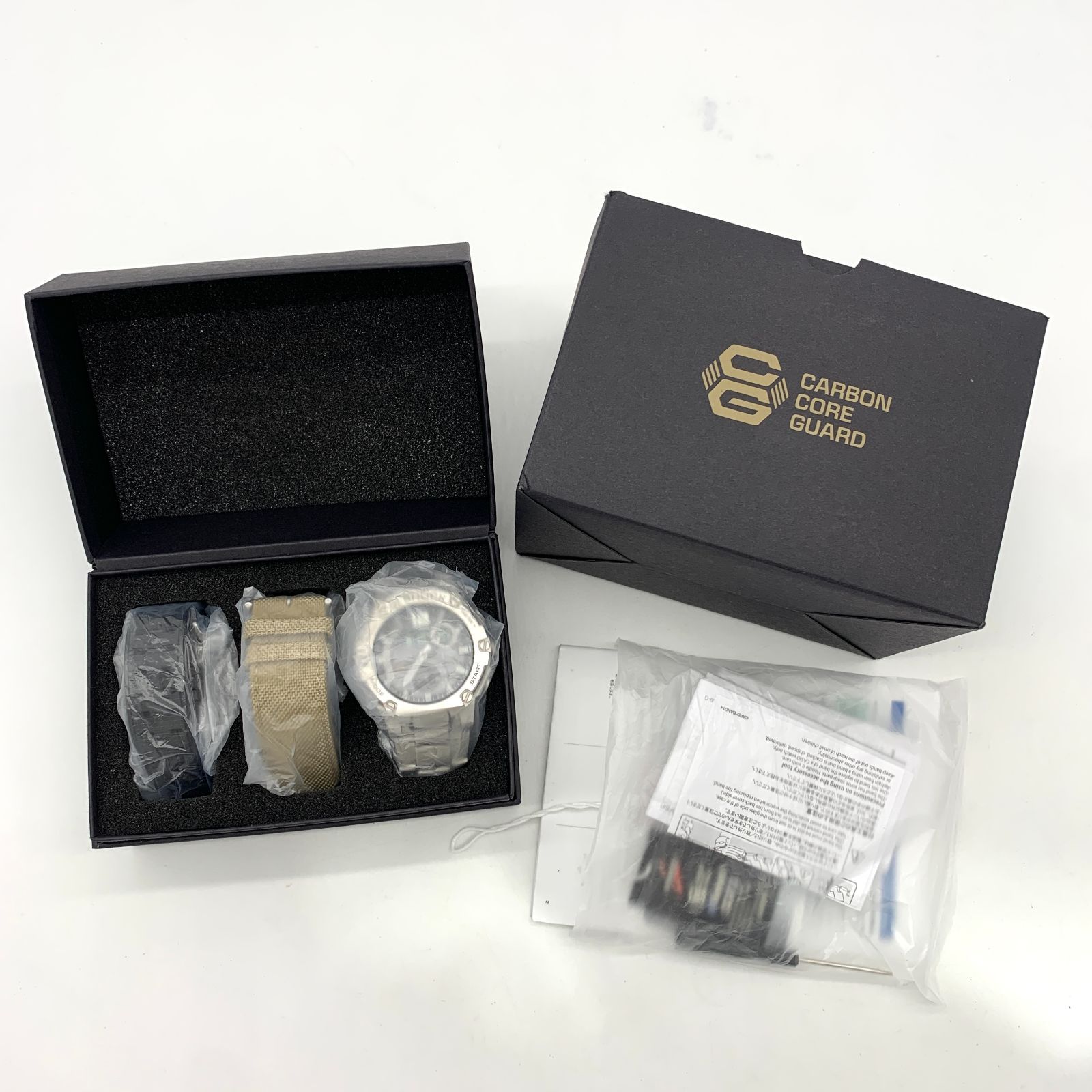 ▽【稼働品/ABランク】G-SHOCK GST-B300E-5AJR シルバー×ブラック文字 