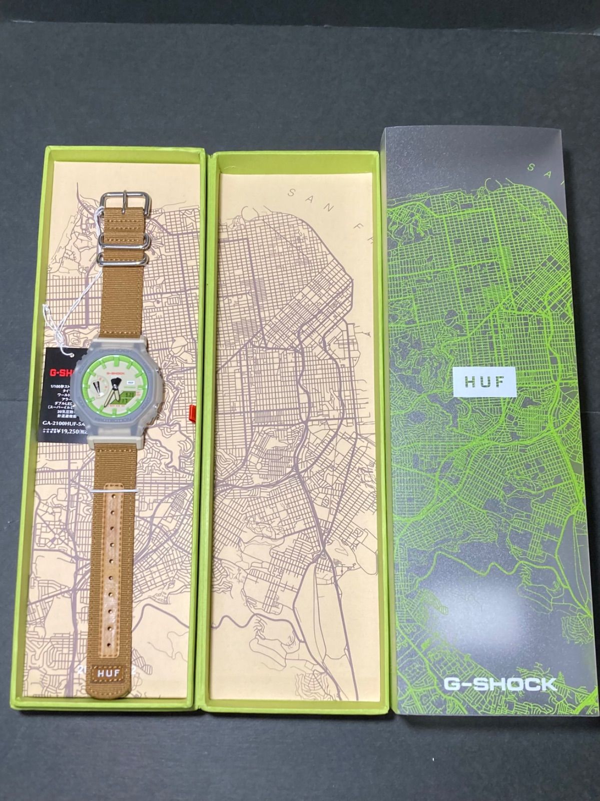 79.未使用品 CASIO G-SHOCK × HUF コラボモデル GA-2100HUF-5AJR