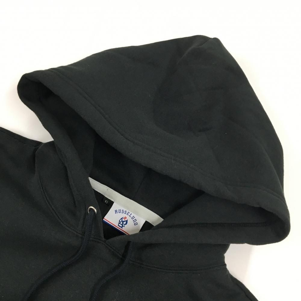 美しい 超 ラッセルノ パーカー 黒×グレー ビッグプリント ルチャ 裏起毛 トレーナー メンズ 6 XL ゴルフウェア RUSSELUNO 気持ちの良い