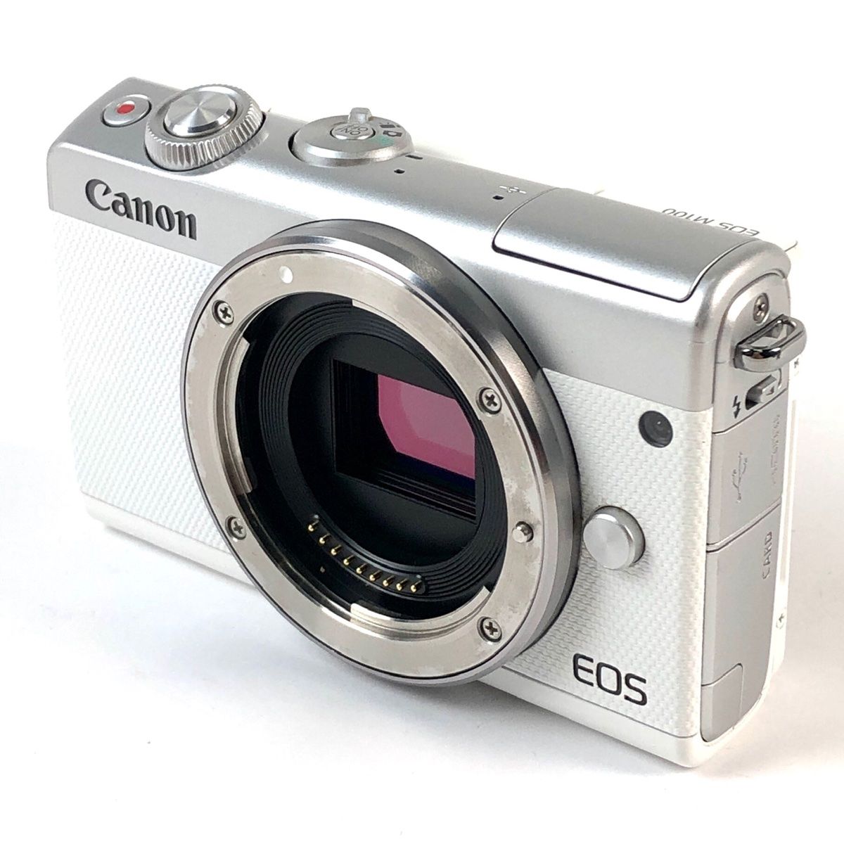 EOS M100 ミラーレス一眼カメラ ホワイト [ズームレンズ+単焦点レンズ