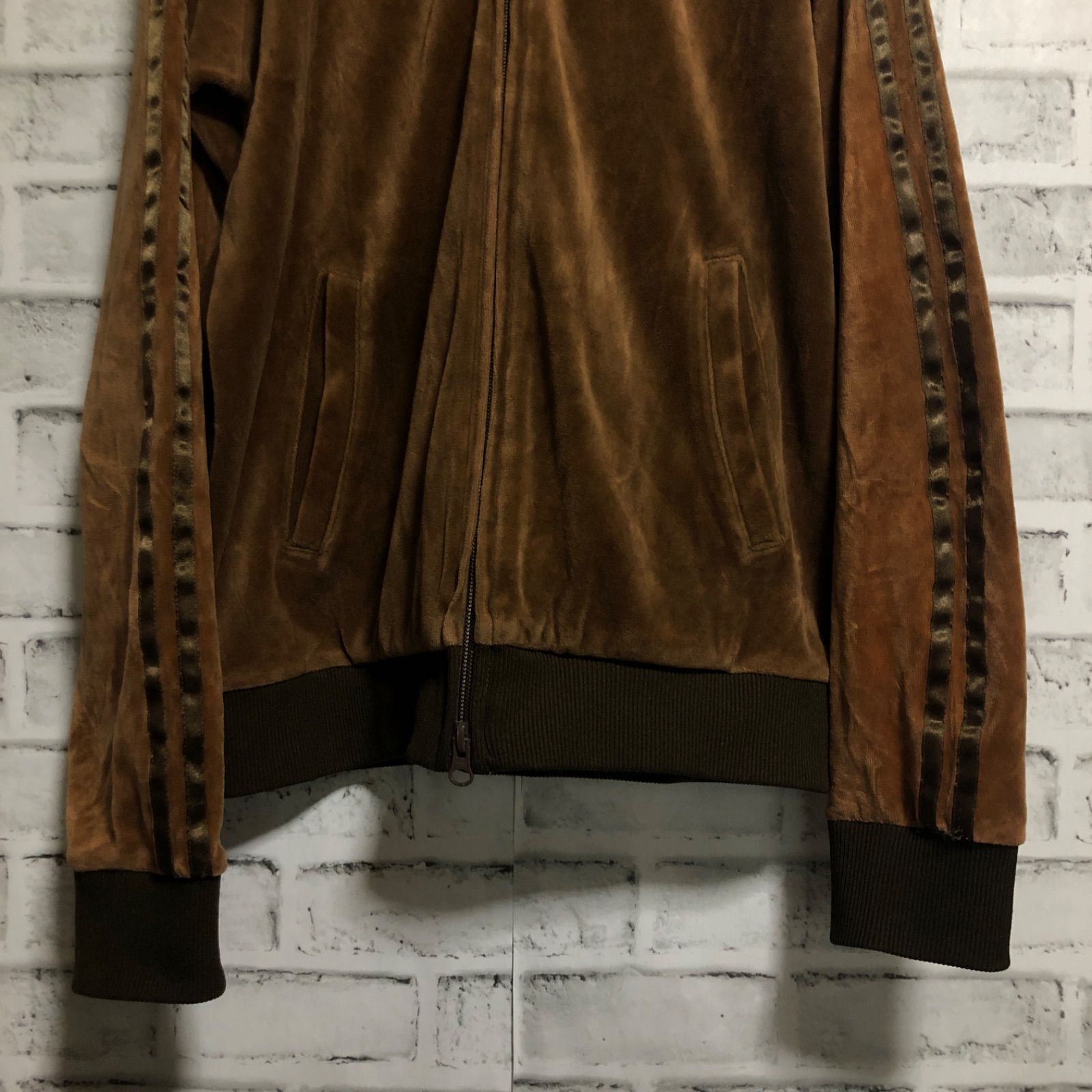 希少ブラウンベロア⭐️Fred Perry トラックジャケット/ジャージ M 