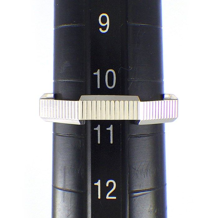 グッチ GUCCI リング オクタゴナル ロゴ ストライプ K18WG 10.5号  