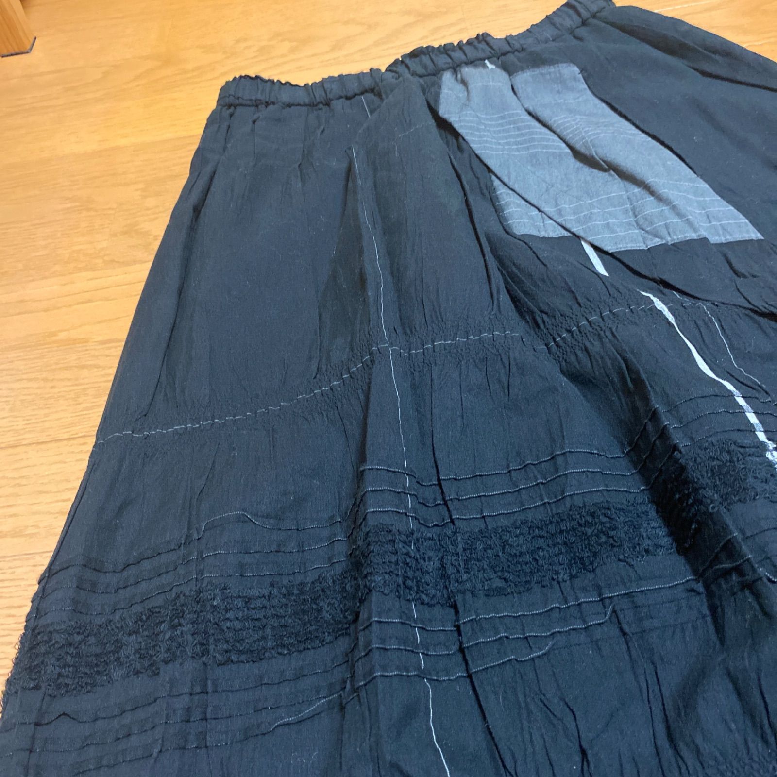 慈雨 日本製 フレアスカート サイズ40 黒 - メルカリ 