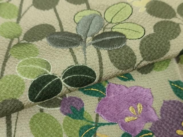 平和屋本店□極上 ファッションデザイナー 花井幸子 訪問着 刺繍 萩