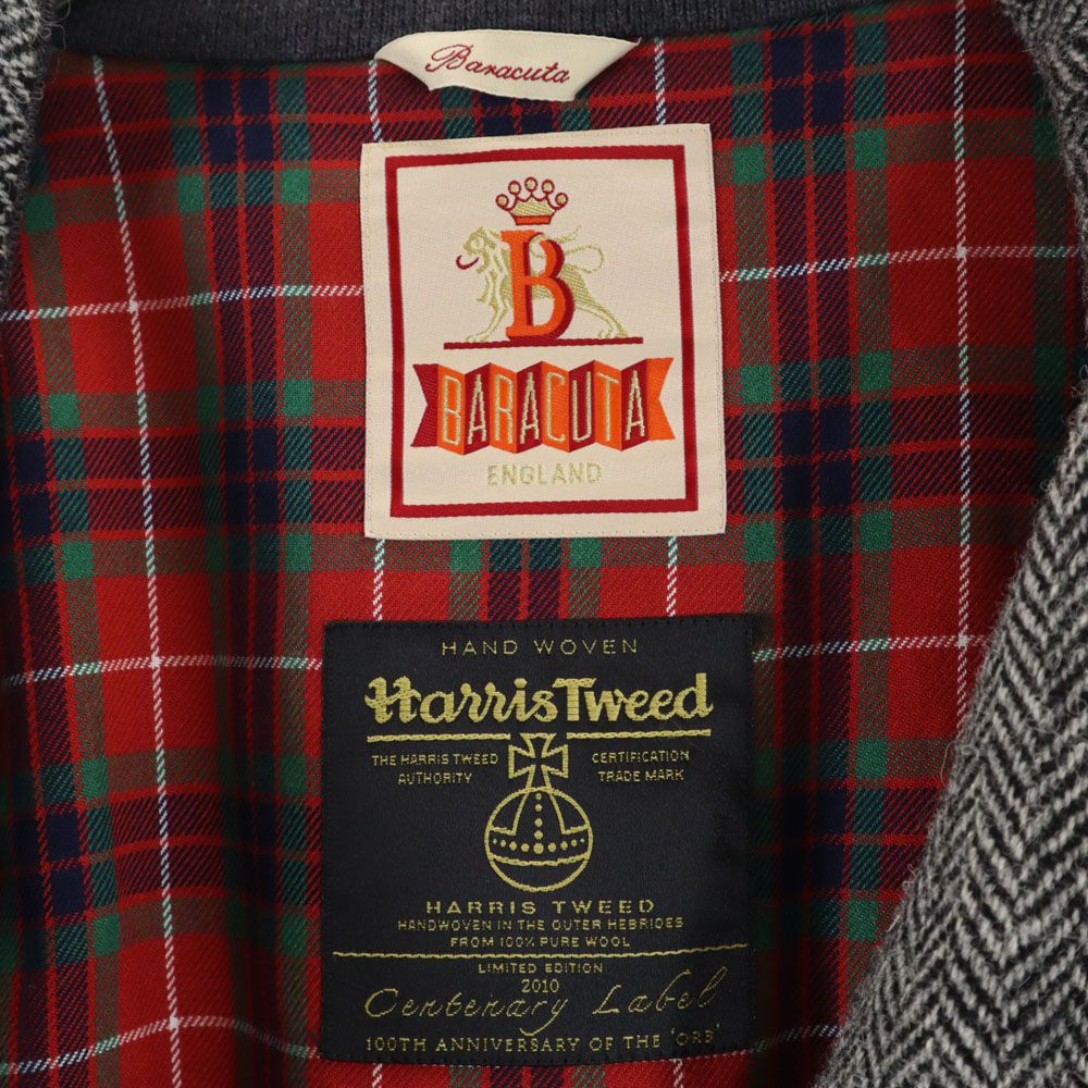 バラクータ 日本製 ハリスツイード コラボ ヘリンボーン G9 スイングトップ 38 グレー BARACUTA x Harris Tweed  ハリントンジャケット メンズ - メルカリ