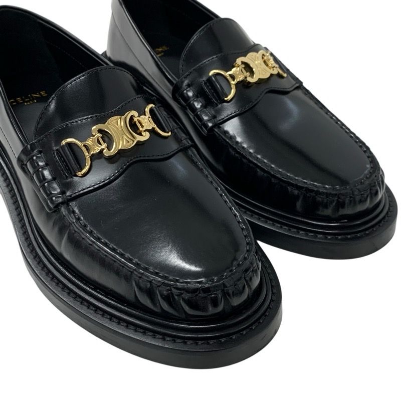 セリーヌ CELINE ローファー 革靴 靴 シューズ レザー ブラック