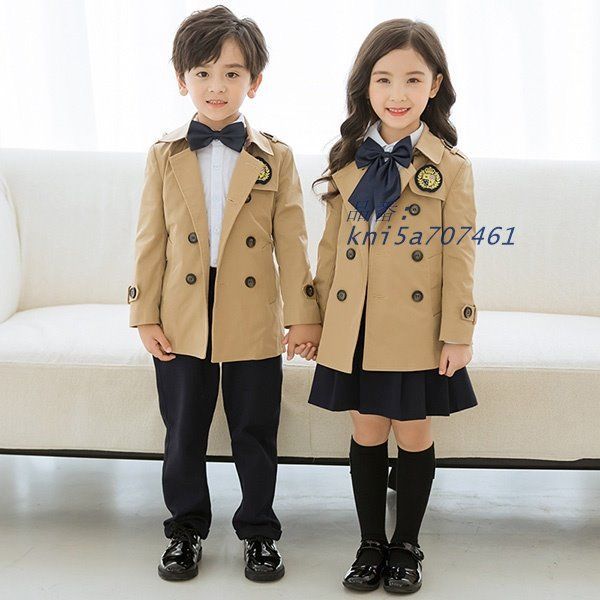 3点セット 秋冬服 学生服 子供制服 子供トレンチコート ユニフォーム キッズ通園 卒業式 男の子 中学生 入園 100 170 受験 女の子 kni 5 a 707461