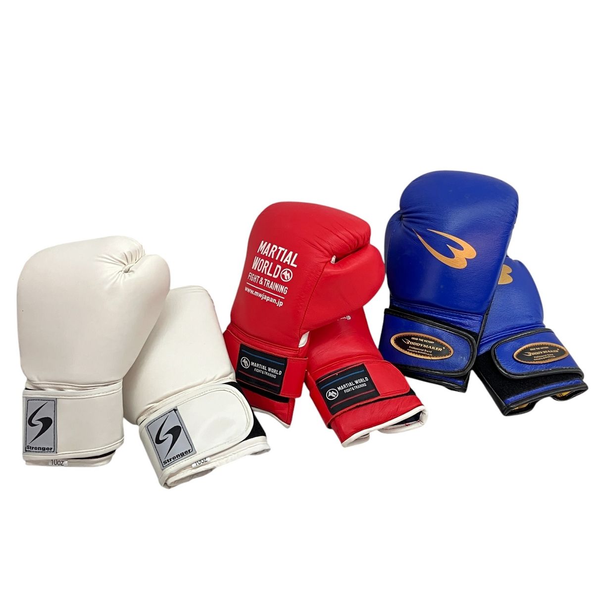 MARTIAL WORLD / BODYMAKER ボクシンググローブ 10oz 3点セット MARTIAL WORLD / BODYMAKER ボクシンググローブ 10oz 3点セット