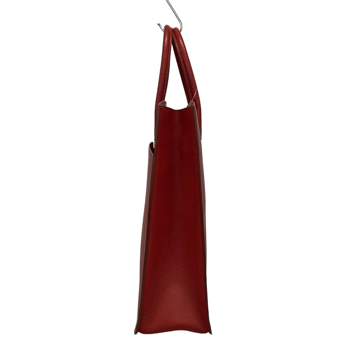 希少【HERMES】レッド レザー BOLIDE レザータグ ハンドバッグ NEW HERMES genuine BAGS BOLIDE