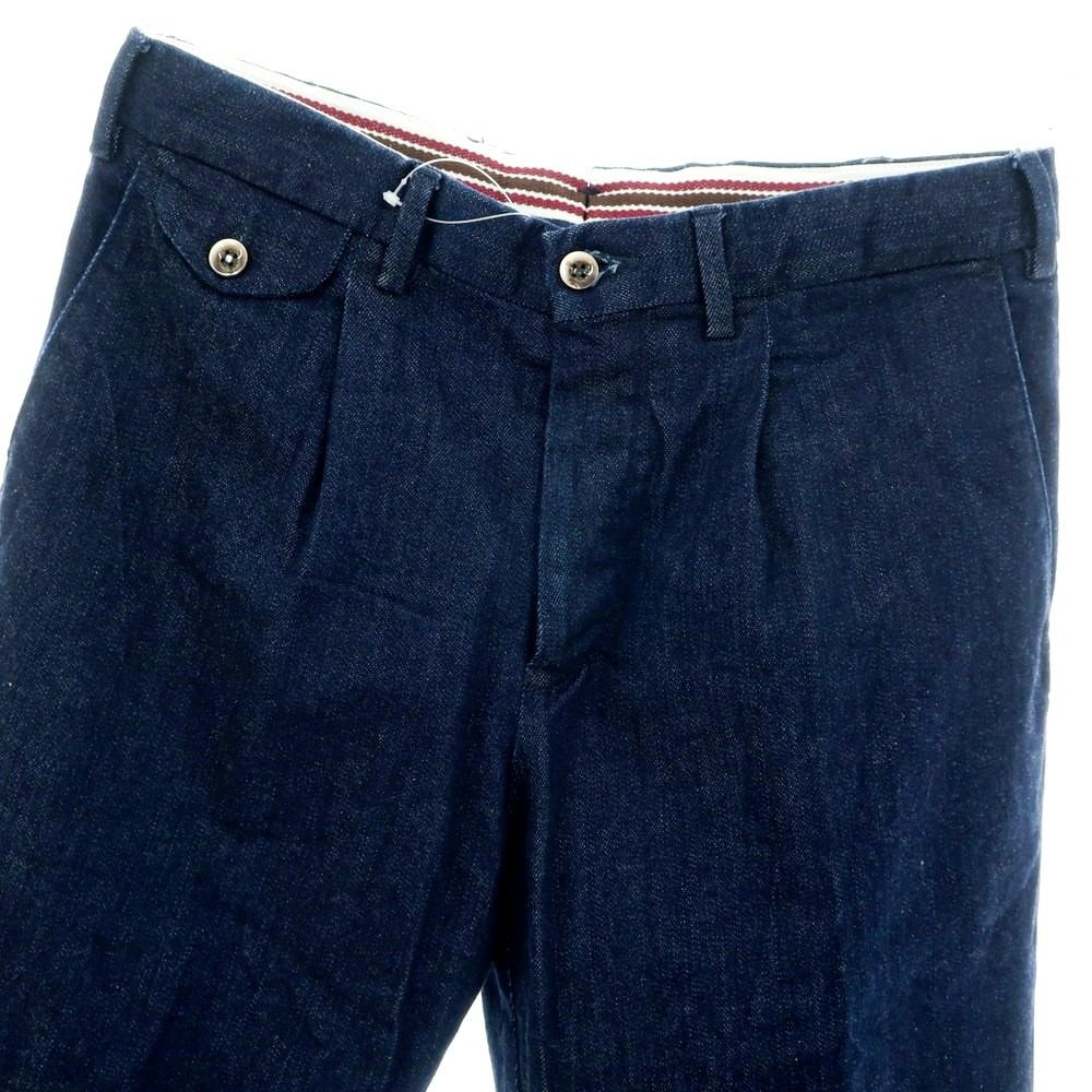 【新品未使用品】44 GERMANO スラックス　SLIM STRETCH SALE】GERMANOジェルマーノ ウールスラックスパンツ GRAY | ITAL
