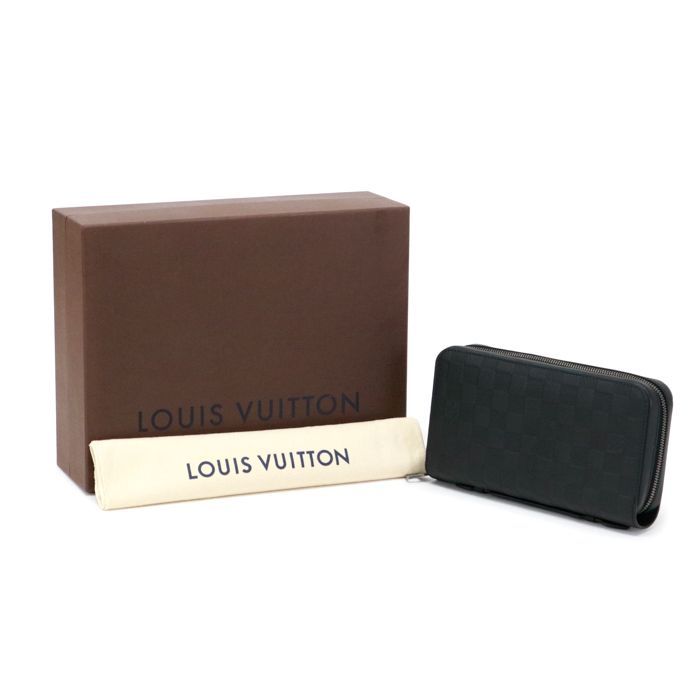 ルイヴィトン LOUIS VUITTON ジッピーXL ダミエアンフィニ (レザー 