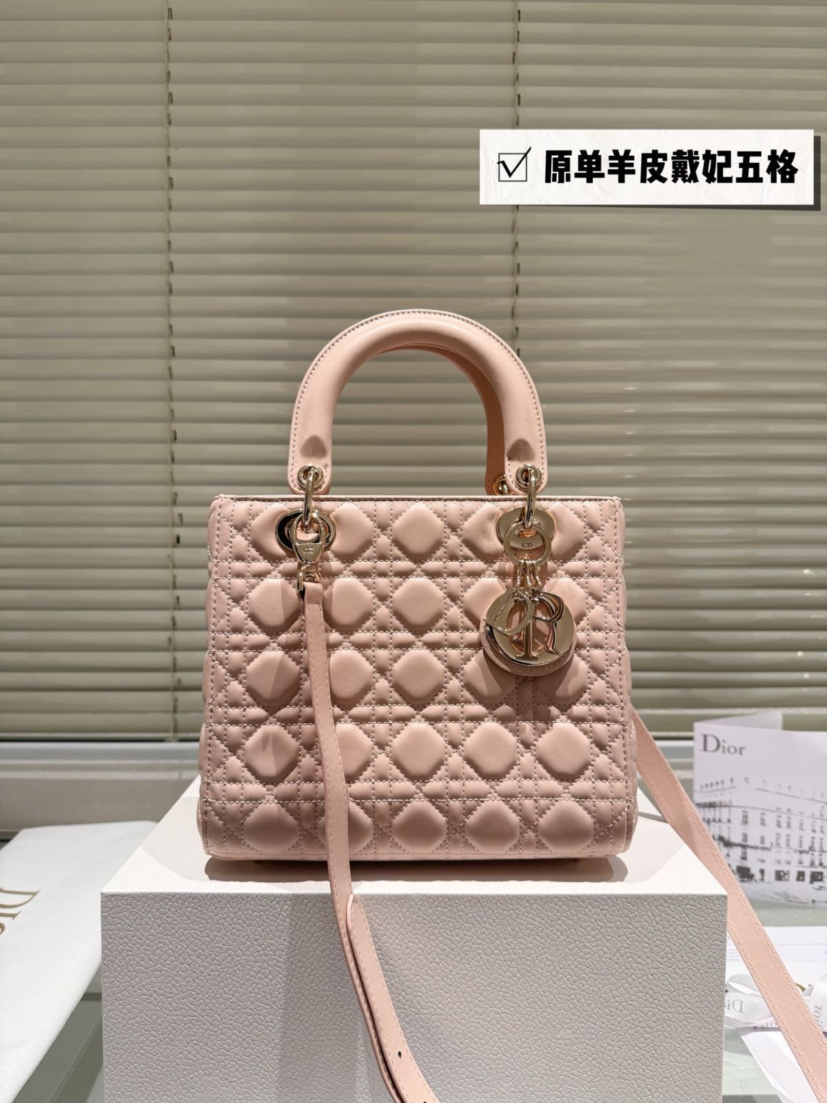 今日特価】Dior Lady Dior 羊皮ミニバッグ 24cm 高品質