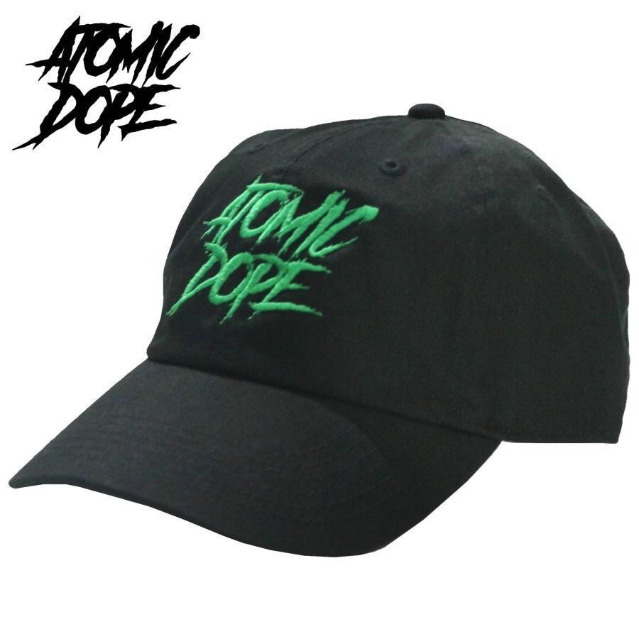 送料無料】Atomicdope Revenge Low Cap Black/Green ローキャップ