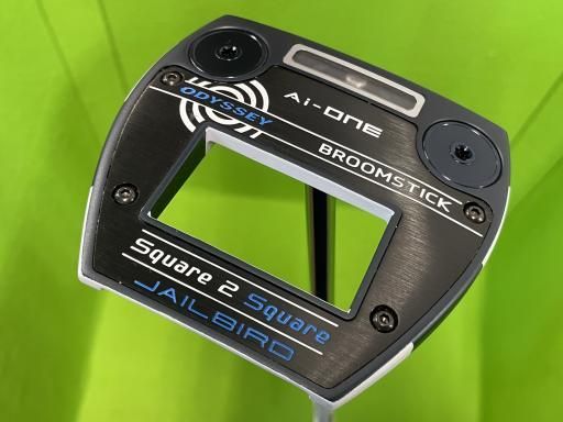 オデッセイ Ai-ONE SQUARE 2 SQUARE JAILBIRD BROOMSTICK 45インチ パター PT STROKE LAB 180 スチール フレックスその他 メンズ 男性用 右利き 右用 Cランク ゴルフクラブ