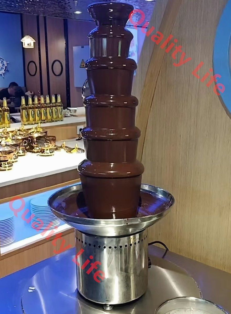業務用チョコレートファウンテン チョコレートフォンデュ チョコレートマウンテン 7層 単相 100V