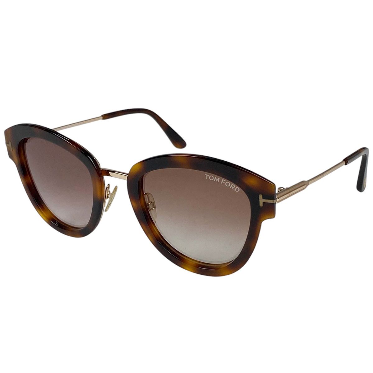 トムフォード TOM FORD ロゴ サングラス アイウェア デミ柄 Mia-02 TF574 サングラス プラスチック ブラウン レディース